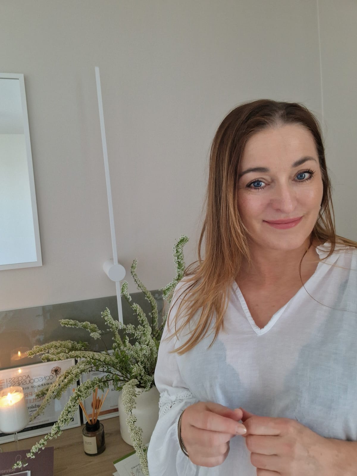 Magdalena Życka w studio Przestrzeń Ciała